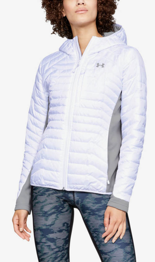 Fehér öngyújtó sport női téli kabát