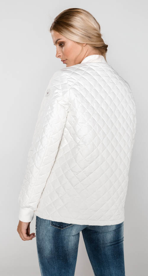 Tommy Hilfiger tavaszi fehér steppelt kabát