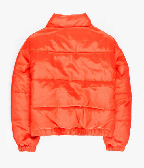 Gyermek téli kabát neon narancssárga színben