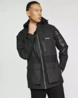 Férfi modern Calvin Klein kabát fekete színben
