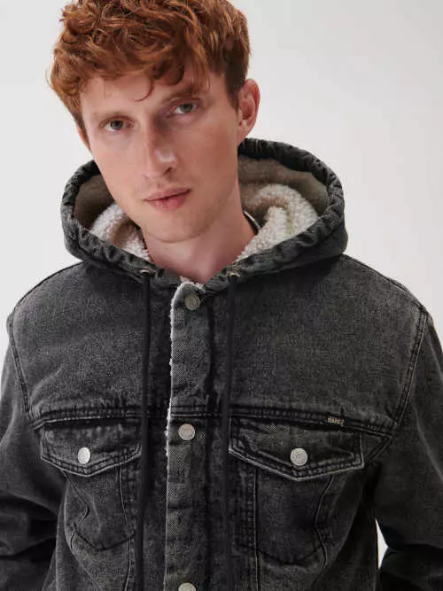 Denim parka szabadalmakkal