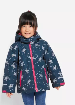 Gyermek funkcionális téli vízálló kabát kapucnival