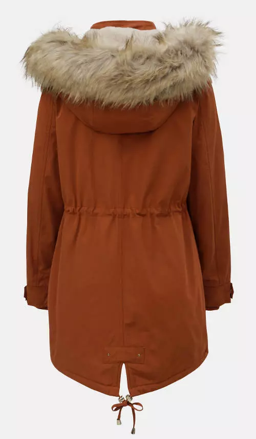 Narancssárga női téli kabát