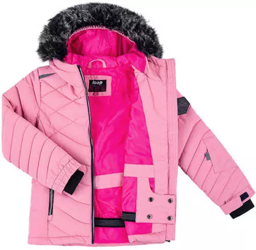 Rózsaszín lány sí kabát