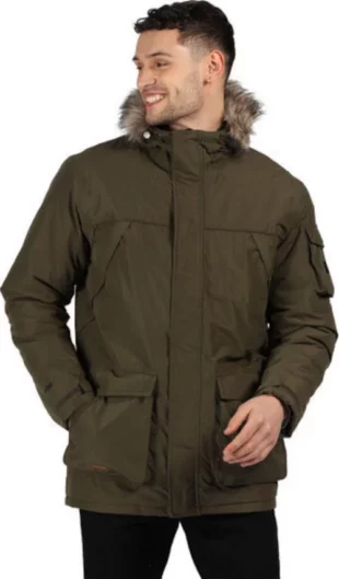 Vízálló khaki férfi téli parka kabát SALINGER